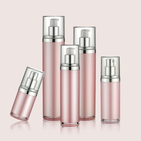 Airless Pump Bottle Pink Set PW-202218A