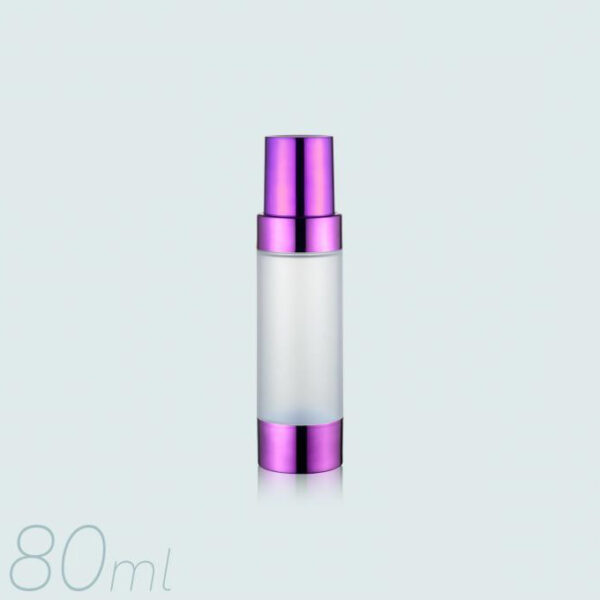 Airless Pump Bottle Purple Set 80ml PW-202202F