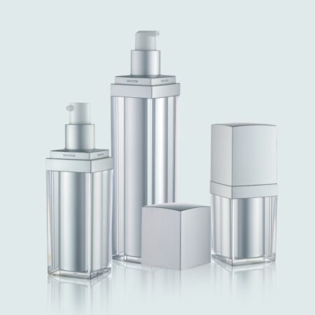 Airless Pump Bottle Silver Set PW-202222A