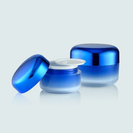 Cream-jars-blue- Set PW-737216A