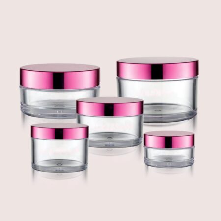 pink cream jars set