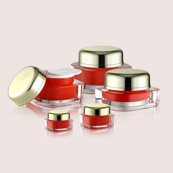 Cream Jars Red Set PW-737210A