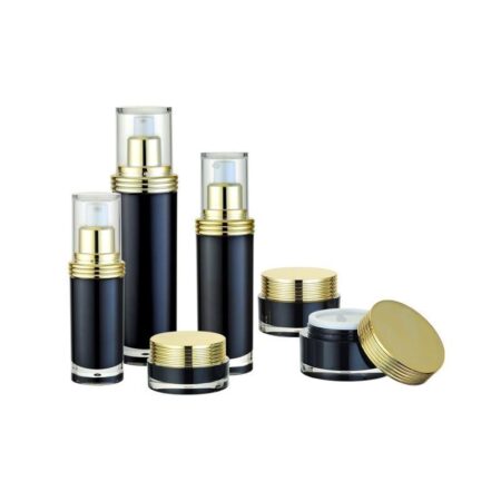 black airless bottles cream jars