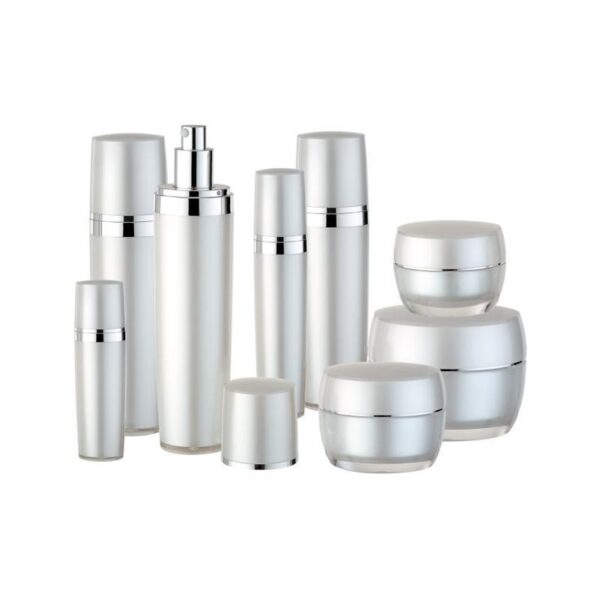 silver airless bottles cream jars