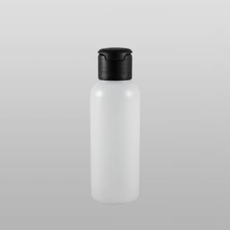 white bottle black cap