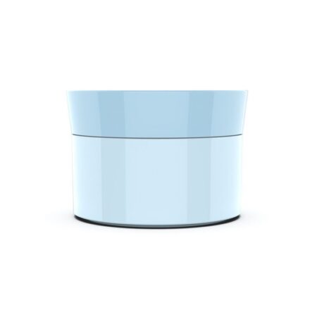 blue cream jar