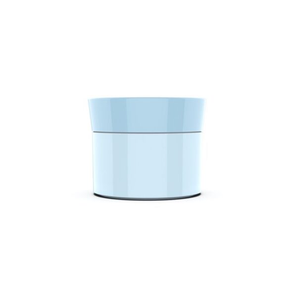 blue cream jar