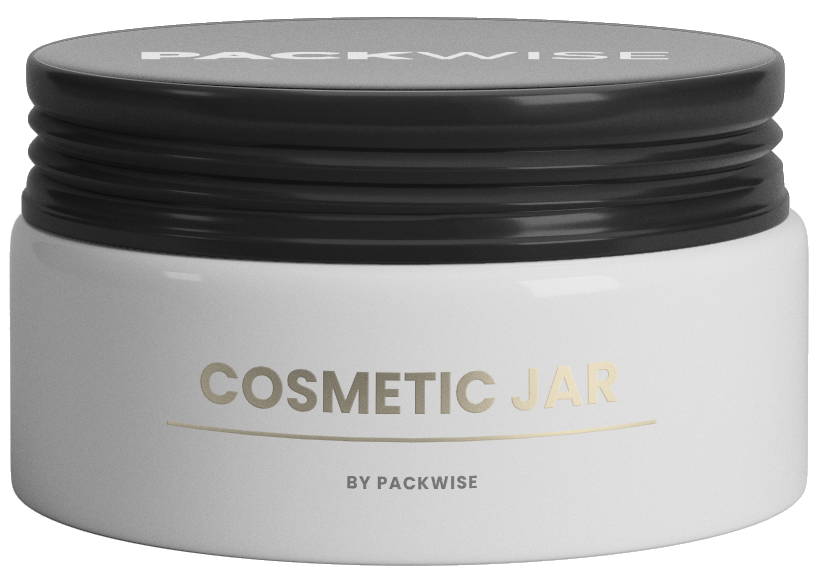 white cosmetic jar