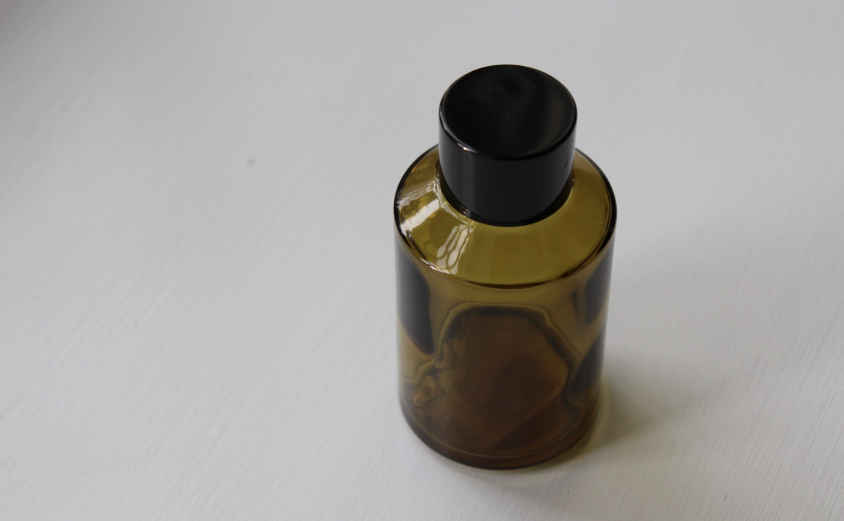 Green pharmacy bottle