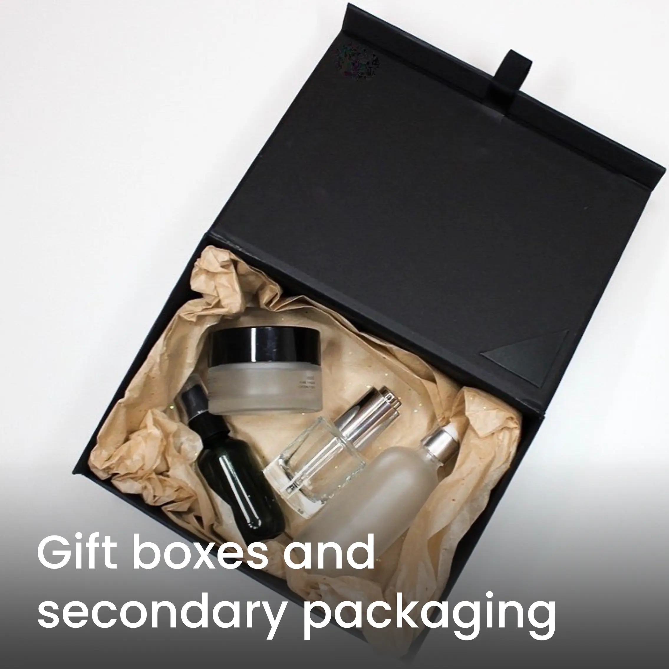 Gift boxes and secondary packaging