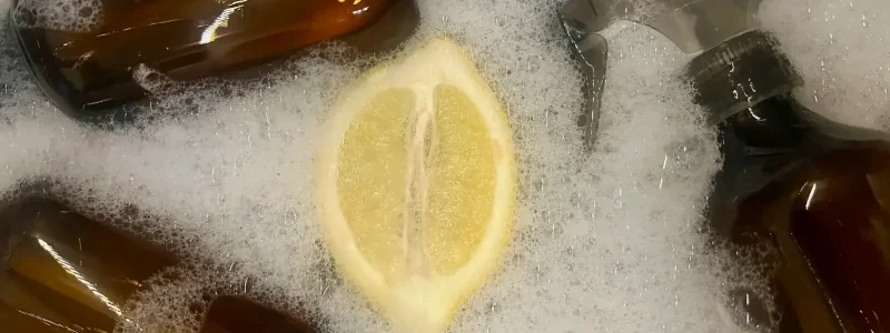 Rengøring emballage og citron