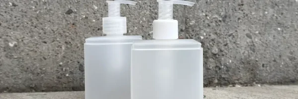 Plastik flasker med lotion pumpe