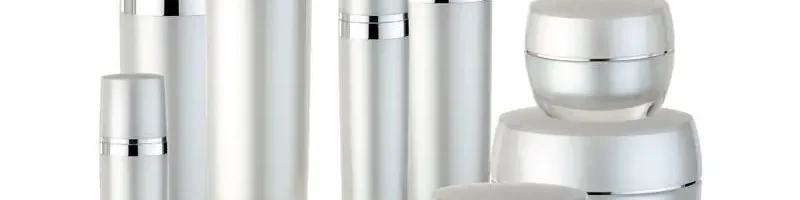 silver airless bottles cream jars
