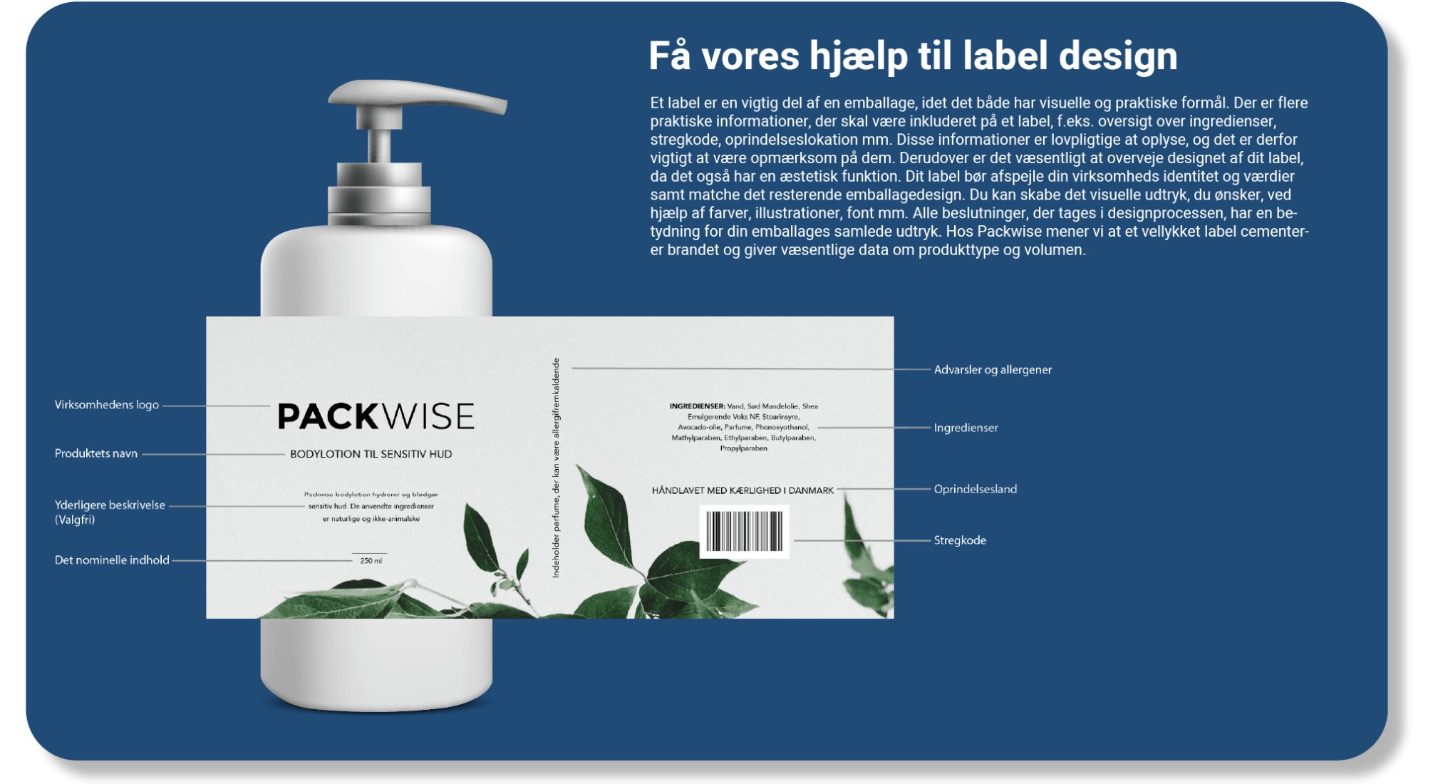 Label design skema