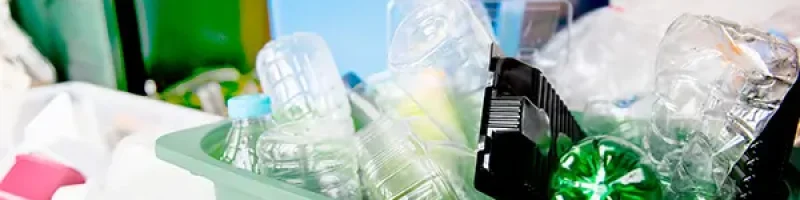 used-plastic-bottles-recycling-bins-earth-day-campaign